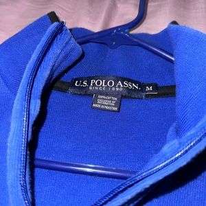 Polo Assn Men’s Medium! Dark blue Quarter Zip